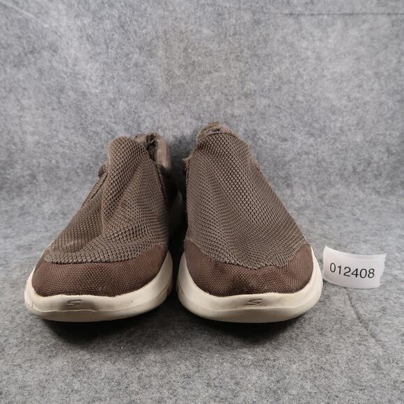 Skechers Shoes Mens 13 Sneakers Slip On Casual Comfort Go Walk Brown Trainers - Picture 2 of 12